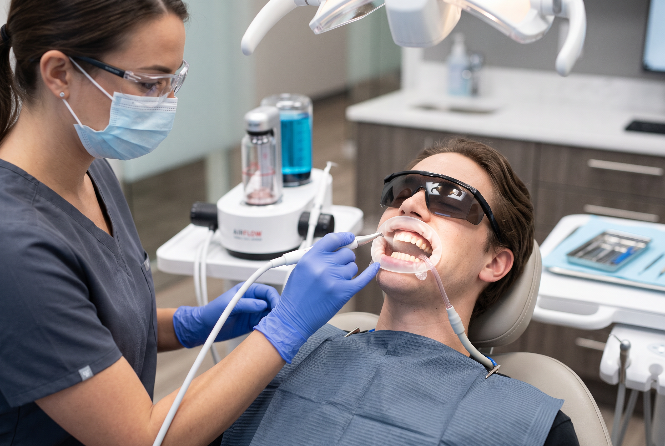 Airflow Teeth Stain Removal